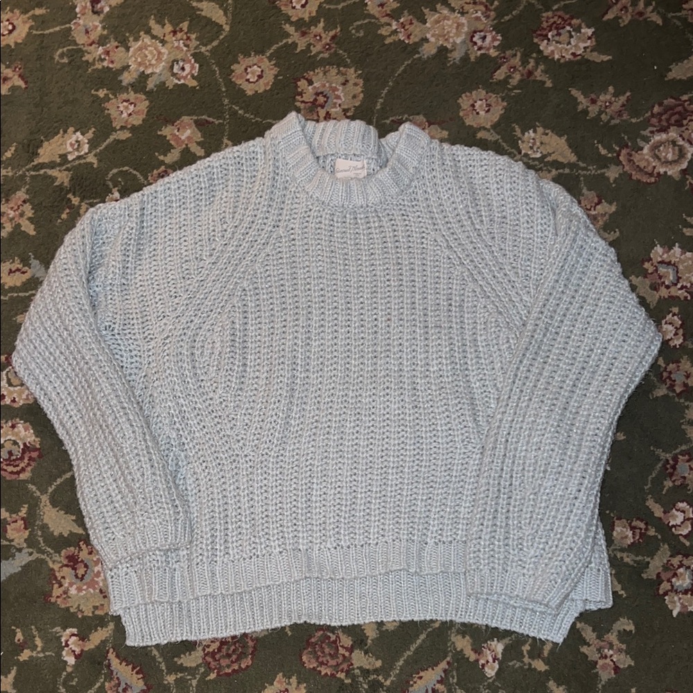Universal Thread Chunky Light Blue Crewneck Sweater